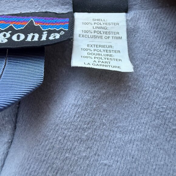 Patagonia Womens Full Zip Windbreaker Jacket Blue/Beige Small Lightweight - Picture 5 of 7